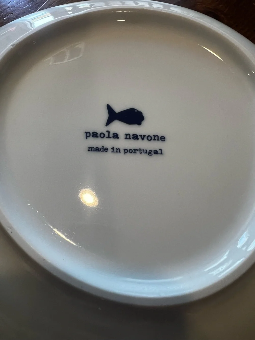 HTF 8” Crate & Barrel COMO Coupe Pasta Bowl Blue Swirl Pattern By Paola Navone
